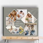 Tablou canvas colaj personalizat cu mai multe poze – format panoramic, ideal pentru amintiri memorabile