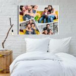 Tablou canvas personalizat cu mai multe poze – format colaj, ideal pentru amintiri speciale
