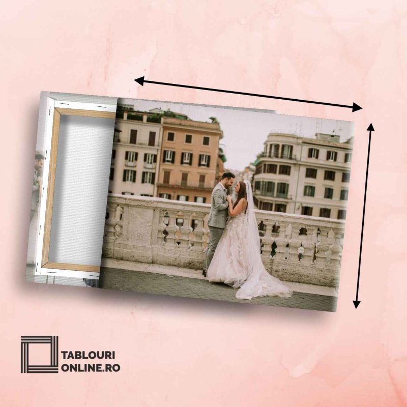 Tablou canvas personalizat cu o poză – format clasic, perfect pentru un decor elegant
