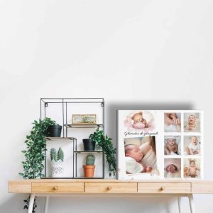 Tablou canvas personalizat cu poze și mesaj special – cadou unic și decor emoționant