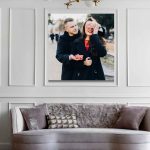 Tablou personalizat canvas cu poza de logodnă – stil elegant și rafinat