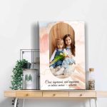 Tablou personalizat canvas cu poza și citat inspirat – decor motivațional și cadou original