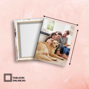 Tablou personalizat canvas în format vertical cu o singură poză – decor elegant
